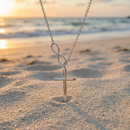 Quiet Grace | Infinity-Cross Necklace
