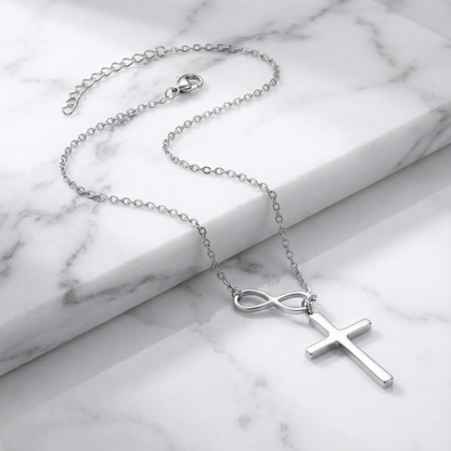 Quiet Grace | Infinity-Cross Necklace